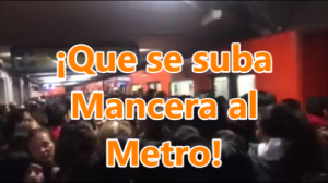 Así se vive el día a día en el Metro de la Cd. de México. ¡Que se suba Mancera al Metro! 