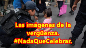 Las imágenes de la vergüenza de este 15 de septiembre. #NadaQueCelebrar.