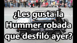 Amenazas de bomba y un Hummer robado que usa la policía, fueron parte del festejo en Chihuahua.