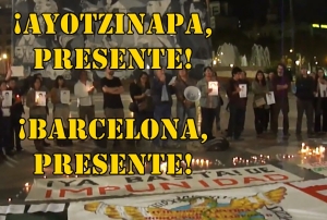 ¡Ya Basta de Impunidad! Pase de Lista, por los 43 compas de #Ayotzinapa desde Barcelona.