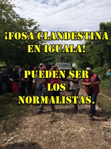 #AlertaAyotzinapa. Encuentran Fosa Clandestina con varios cuerpos en Iguala. #SOSporMéxico. 