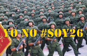#YoSoy26 en apoyo a los sicarios del gobierno. Me da vergüenza ése ejército. 