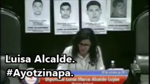Luisa Alcalde dice la verdad sobre #Ayotzinapa y los diputadetes hacen del congreso un gallinero. 