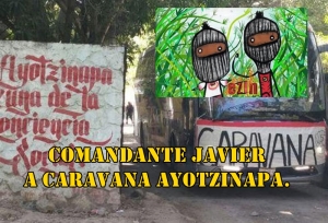 Palabras de la Comandancia General del EZLN a la Caravana de #Ayotzinapa. #YaMeCansé. 
