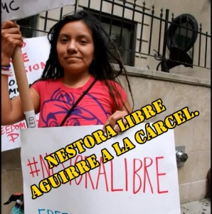 En NYC piden cárcel para Ángel Aguirre y libertad para Nestora Salgado. (Audio de Nestora).