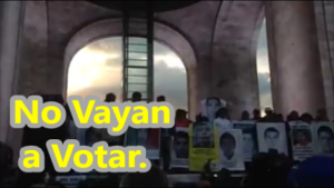 Padres de Ayotzinapa llaman a NO votar en Guerrero en 2015. #YaMeCansé13.