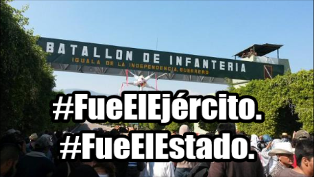 Video e imágenes del enfrentamiento en el Batallón 27 de Iguala. #FueElEjército. #FueElEstado.