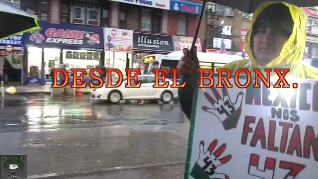 Colocan manta contra normalistas en Chilpancingo. Sirve la propaganda oficial.
