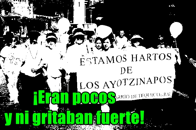 Fallida marcha Anti Ayotzinapa en Iguala.