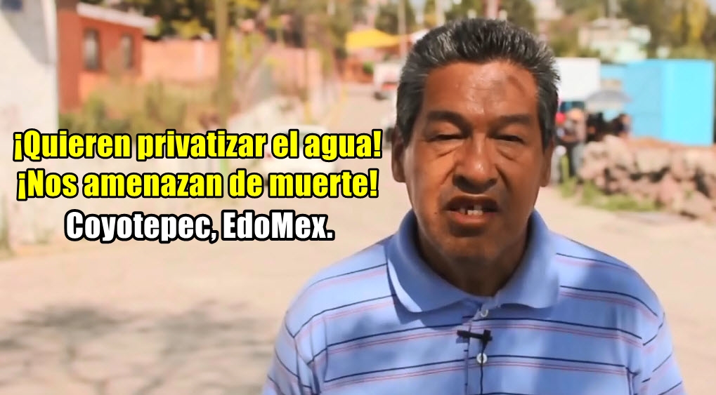PRI quiere privatizar el agua en Coyotepec. Usa grupos de choque. De Subversiones.