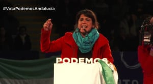 Cierre de campaña de Teresa Rodríguez de PODEMOS en Andalucía. (Video del evento).
