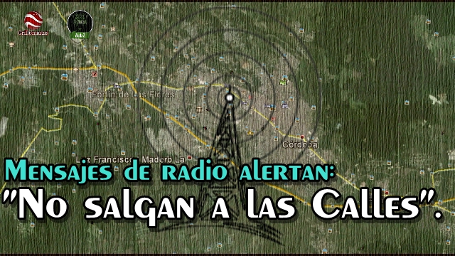 Por radio, en Córdoba y Orizaba, difunden mensajes invitando a no salir en las noches.