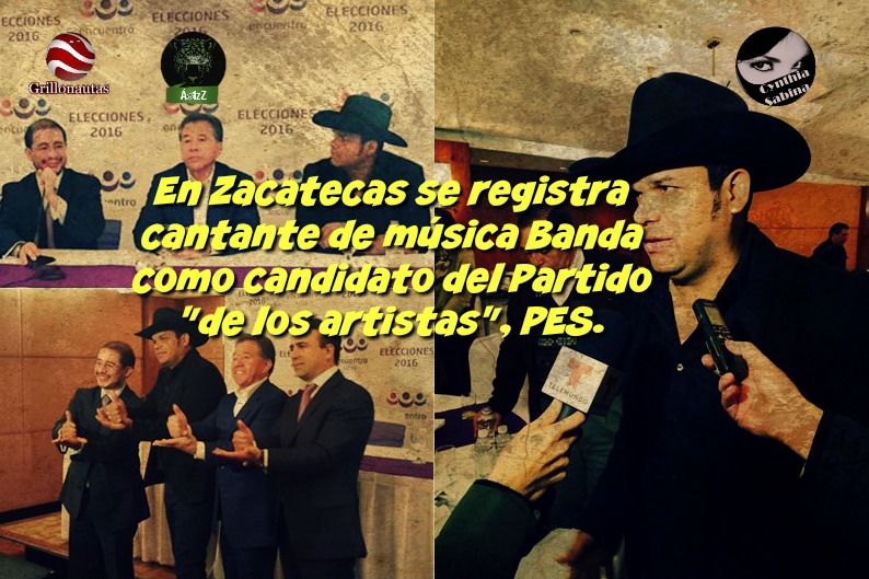En Zacatecas se registra cantante de música Banda como candidato del Partido 