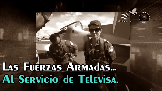 Televisa se militariza. Denise Maerker, al estilo 'Chapo', se viste de militar.