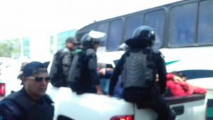 Normalistas detenidos en Chiapas