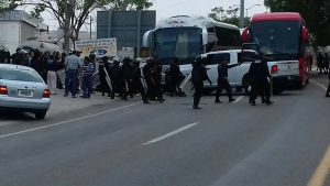 Normalistas detenidos en Chiapas