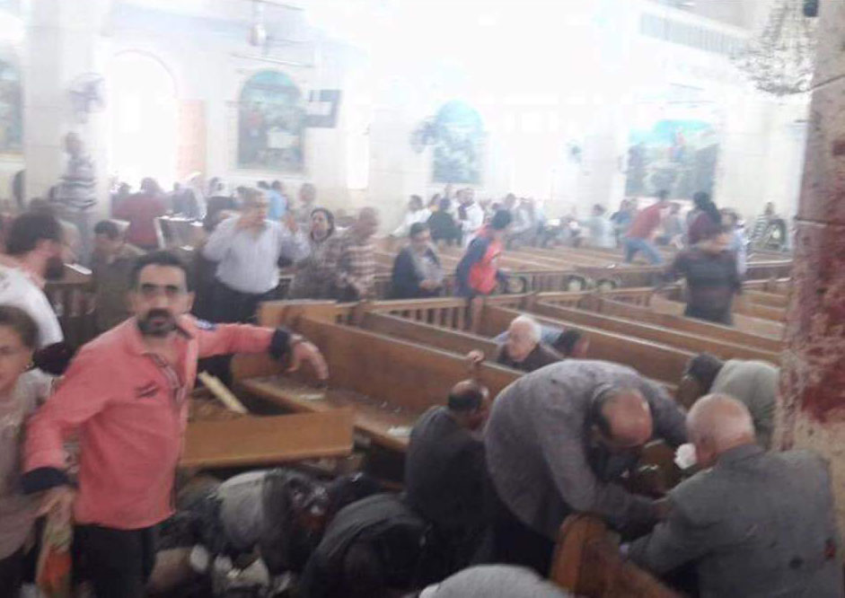 Atentado en una iglesia cristiana copta de Egipto deja 27 muertos y 77 heridos (video)