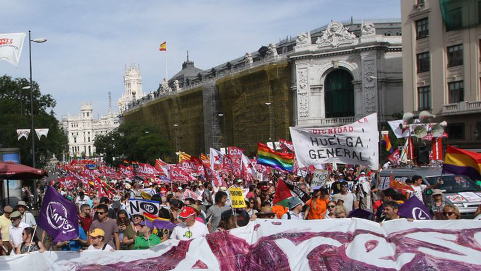 Marchas de la Dignidad recorren Madrid con el lema 