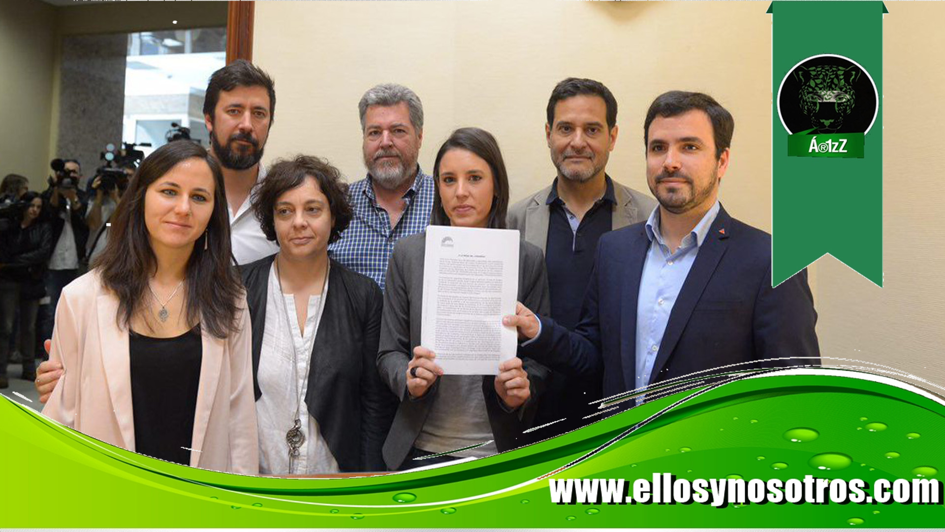 Unidos Podemos presenta una moción de censura contra el presidente Rajoy
