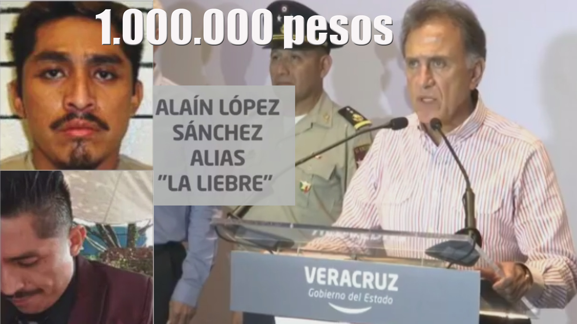 Yunes ofrece un millón de pesos por La Liebre