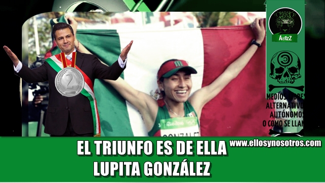 El delincuente EPN se cuelga la medalla de plata de Lupita González en Londres